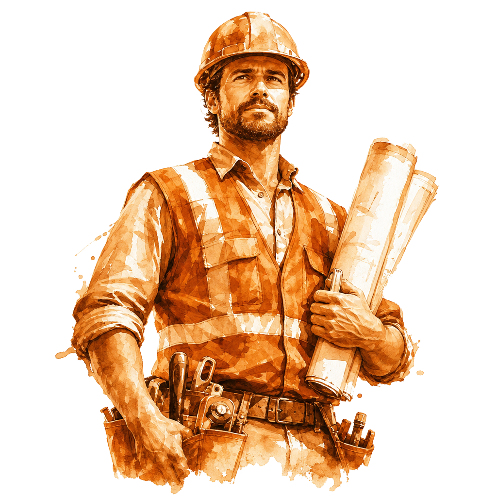 A tradesman at work